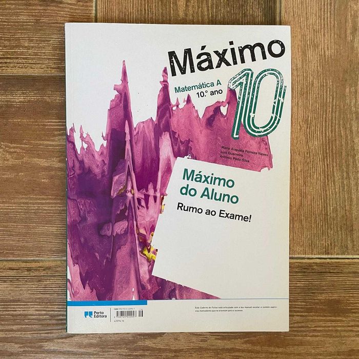 Caderno de Fichas Máximo Matemática A 10º ano Porto Editora