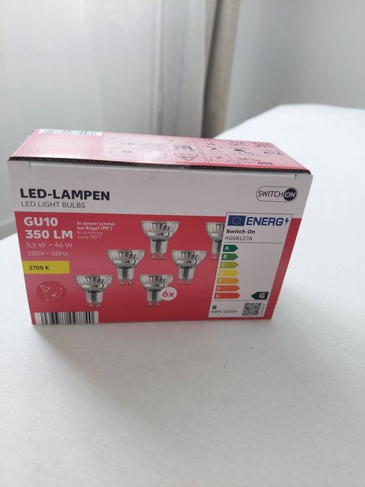 Żarówki GU10 350 LM 6szt