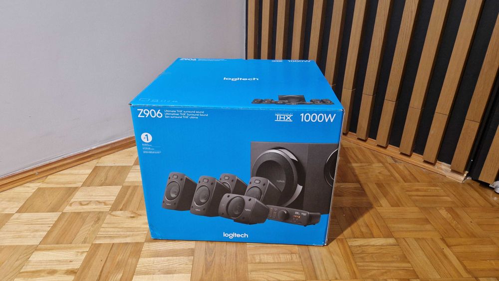 Głośniki LOGITECH Z906 5.1 cały zestaw plus adapter audio Bluetooth