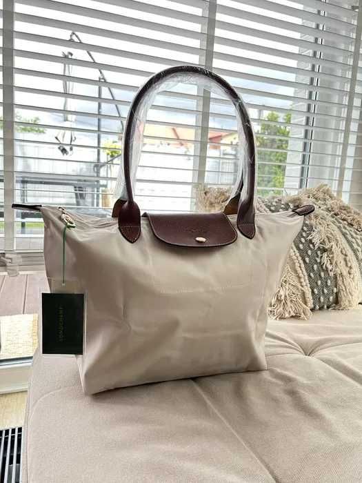 Torebka Longchamp kremowa L