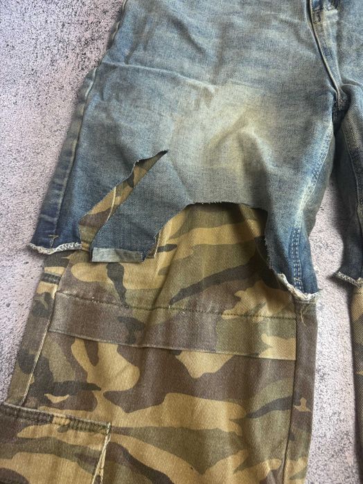 Джинси Project GR Double Jeans Camo Destroyed Balenciaga type