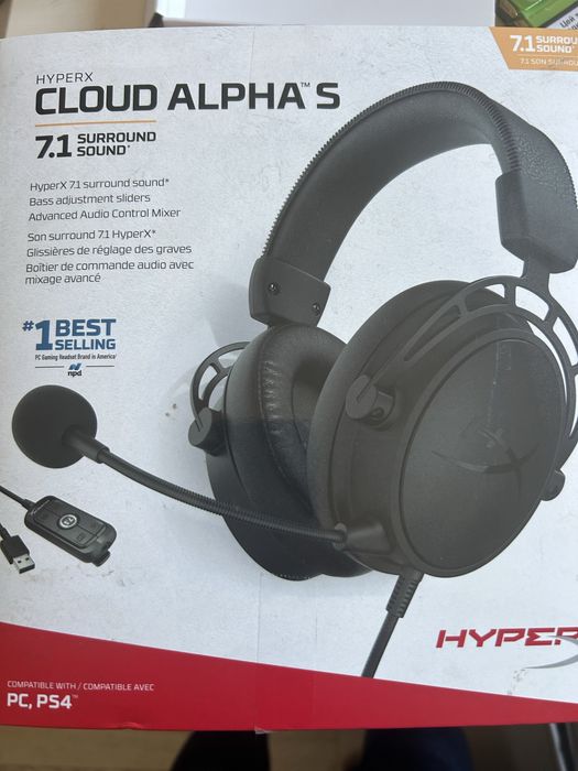 Навушники HyperX Cloud ALPHA S Black
