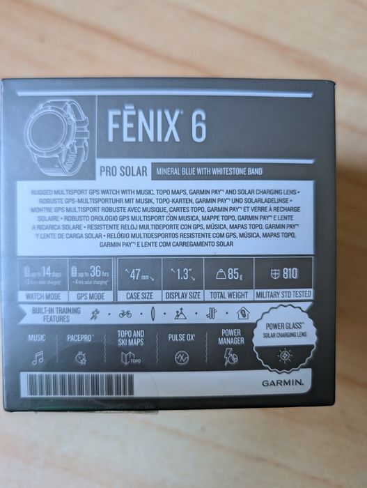 Garmin Fenix 6 pro solar
