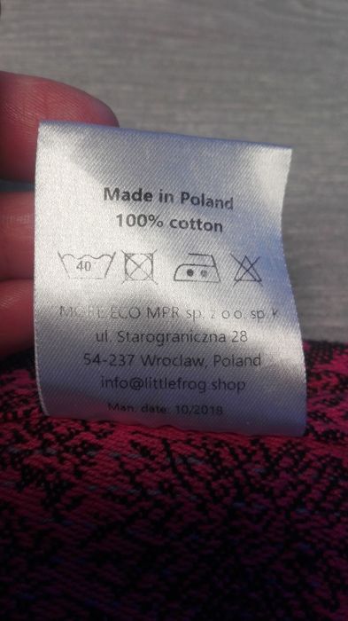 Chusta tkana Beloved Dahlias, 4,2 m, 260 gsm, nosidło Little Frog