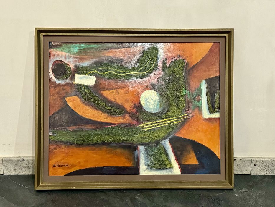 Zbigniew Woźniak malarz wrocławski lata 80 obraz abstrakcja