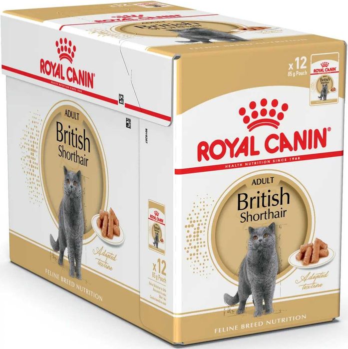 Royal Canin British влажный 12шт 85г вологий брітіш консерва