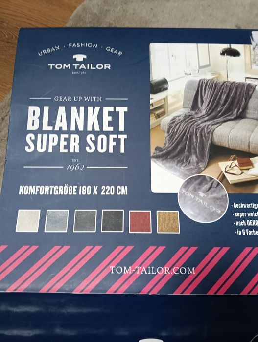 Tom tailor koc narzuta 180 X 200 nowy