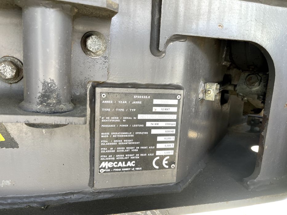 Mecalac 12 MXT 2008r | Widły + łyżki 3x, Krokodyl, skarpowa x2