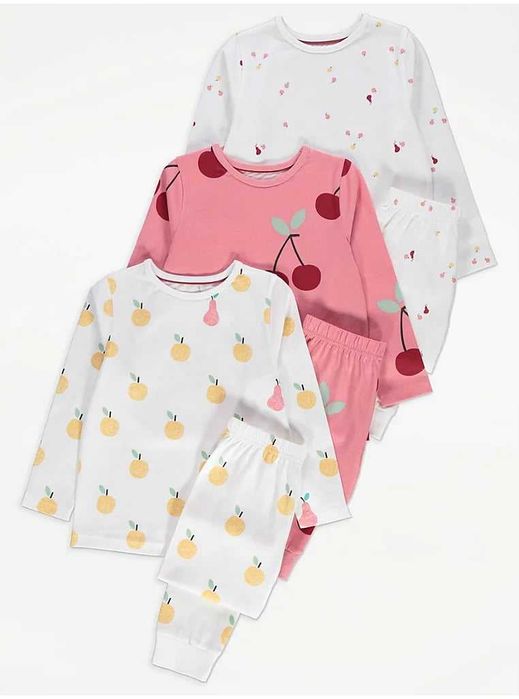 3 pack piżam  George 5-6 lat / 110-116cm Sweet fruits