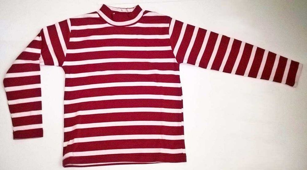 Sweater de Criança Unissexo Riscas Vermelho/Branco