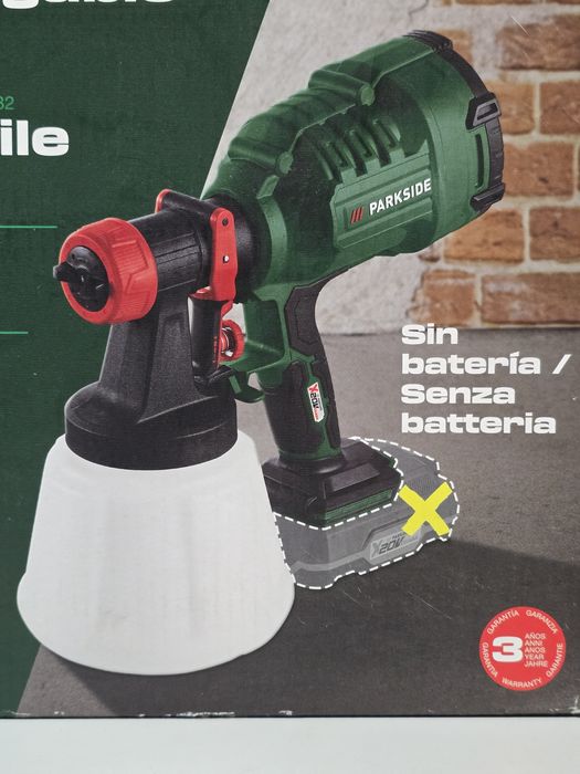 Pistola de pintura 20v parkside