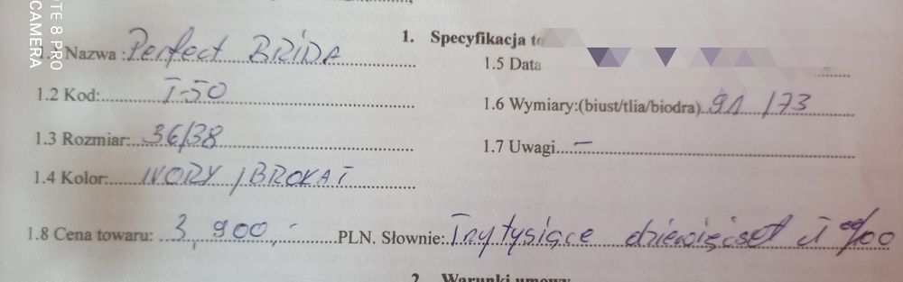 Suknia ślubna ivory