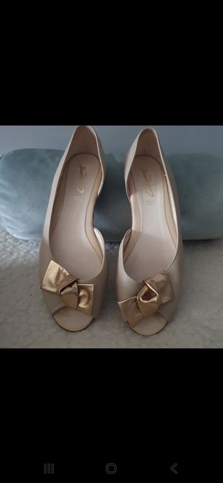 Baleriny skórzane NOWE