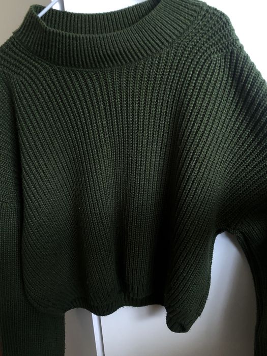 Жіноча вʼязана кофта, зелена(хакі)