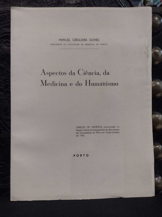 Ciência da Medicina e do Humanismo 1958 Manuel Cerqueira Gomes