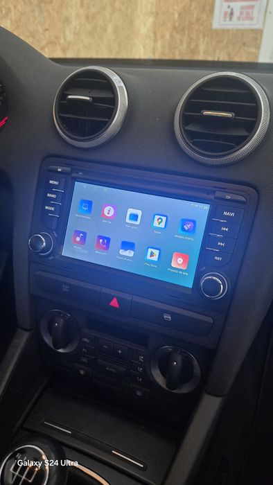 Rádio Audi A3 8P Android 14 com GPS (Novo)