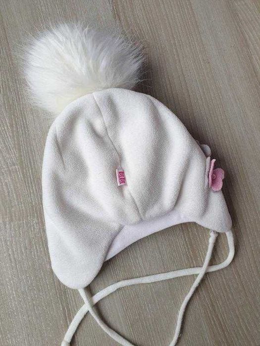 Зимняя шапка для девочки (Польша) 4-9 месяцев