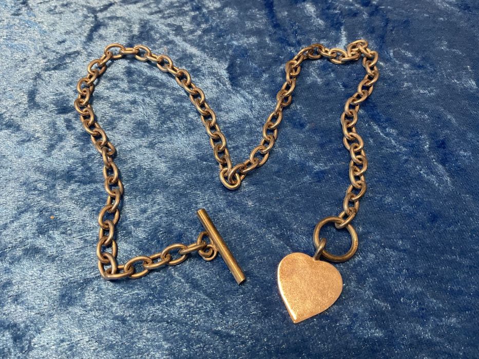 Colar em prata inglesa vintage medi,46 cm