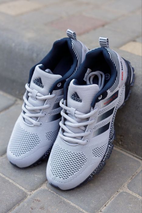 Кросівки Кроссовки Adidas Marathon Grey Серый Сірий Кросовки демісезон