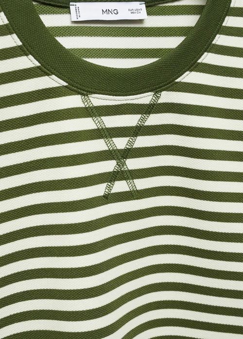 Лонгслів світшот xs у смужку mango