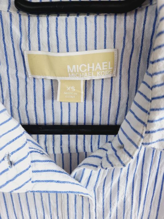 Koszula w paski Michael Kors XS 34 premium wiązana bez rękawów