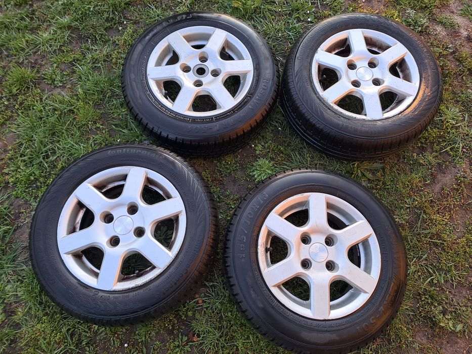 Koła felgi aluminione Alufelgi komplet letnie Alluet 165/70 r. 13