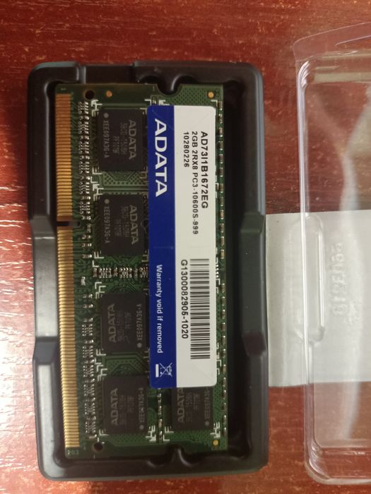 Оперативная память ADATA SODIMM 2Gb DDR3 1333MHz PC3-10600 CL9