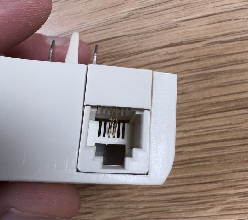 Adapter przejsciowka ze starej wtyczki telefonicznej na rj11