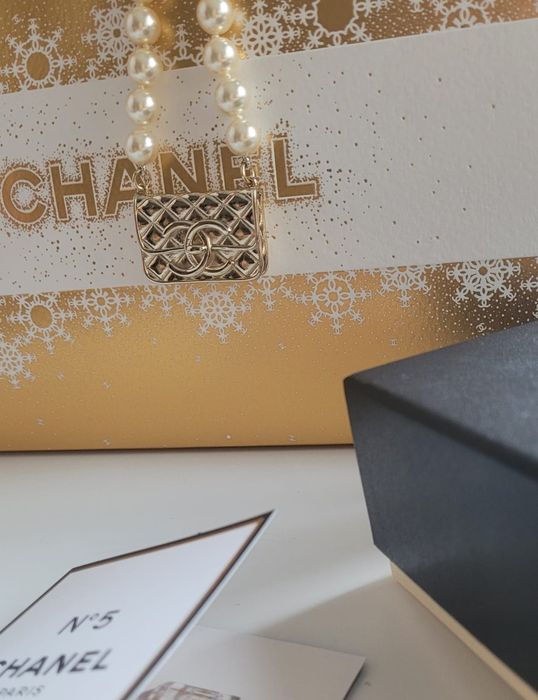 Chanel perły chocker CC nowy naszyjnik z pereł