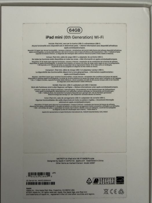 Ipad mini 6.Geracao487061860732129282