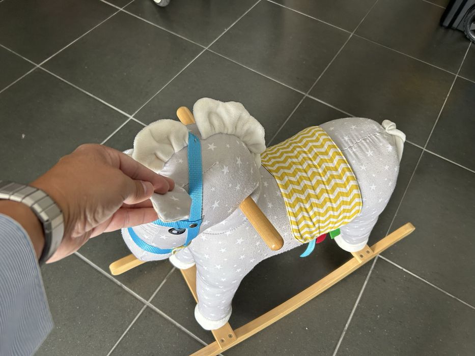 Cavalinho de madeira com som