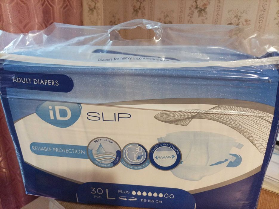 Продам підгузки для дорослих Slip Plus, розмір L,