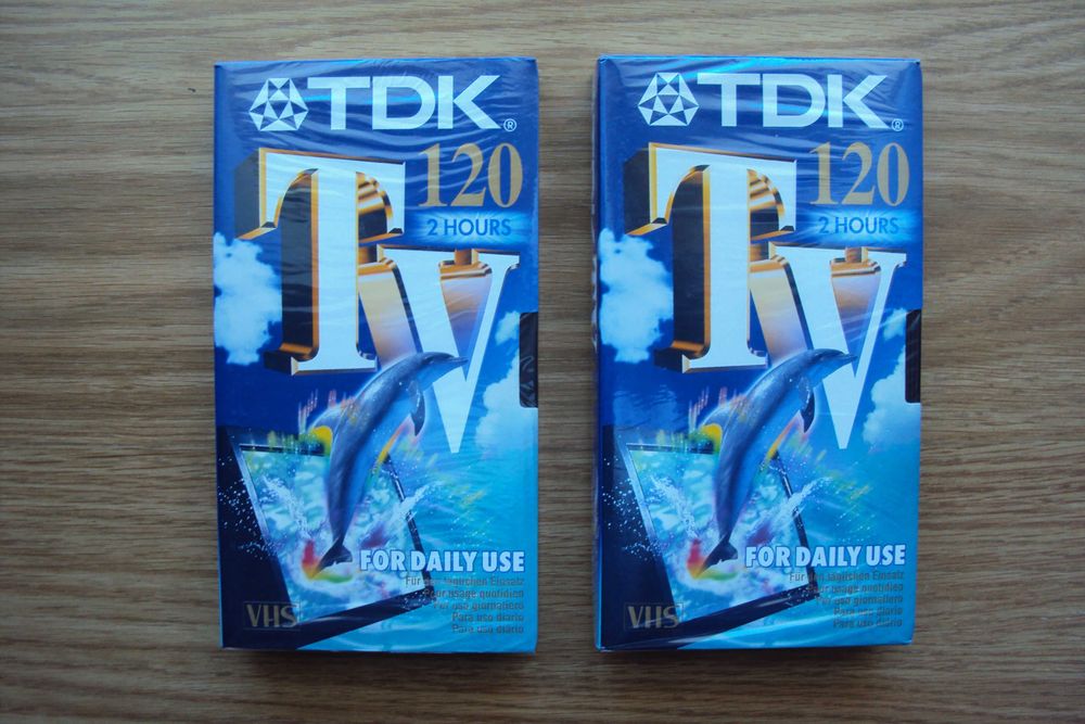 Cassetes embaladas para gravar ( Som e Imagem)