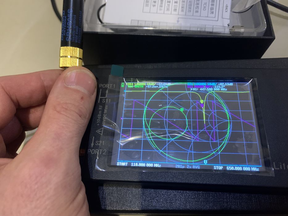 Векторний аналізатор мереж Lite VNA 64 (NanoVNA) 3.95" 50KHz - 6.3GHz