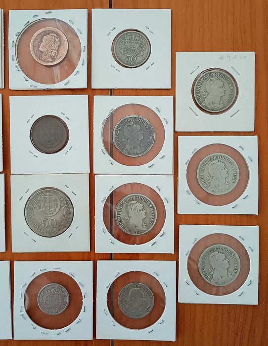 Lote de moedas antigas