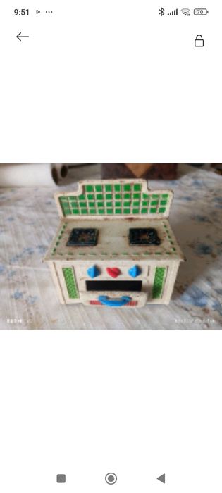 Fogão de brincar antigo