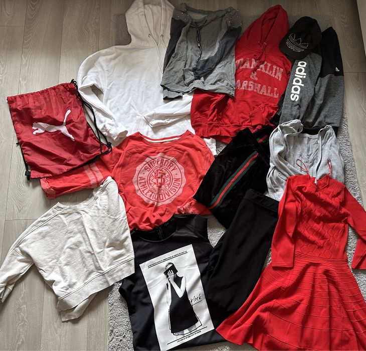 Zestaw ubran1 mix Franklin&Marshall Adidas Missguided Superdry sukienk