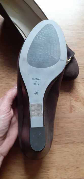 Buty skórzane czółenka