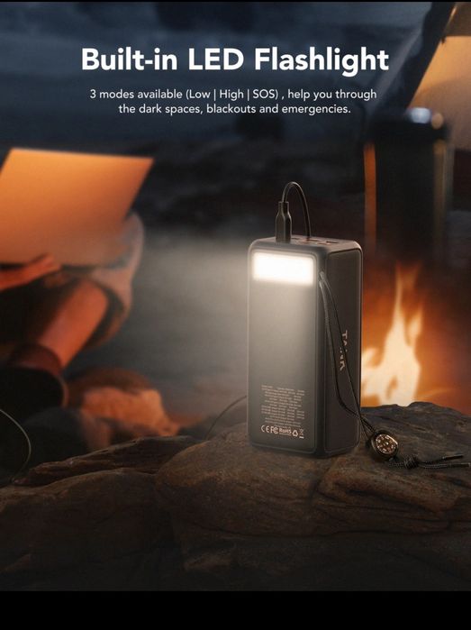 Павер банк Veger Tank Boost 56000mAh вихід PD130W вхід 5-20V/3.25A (M