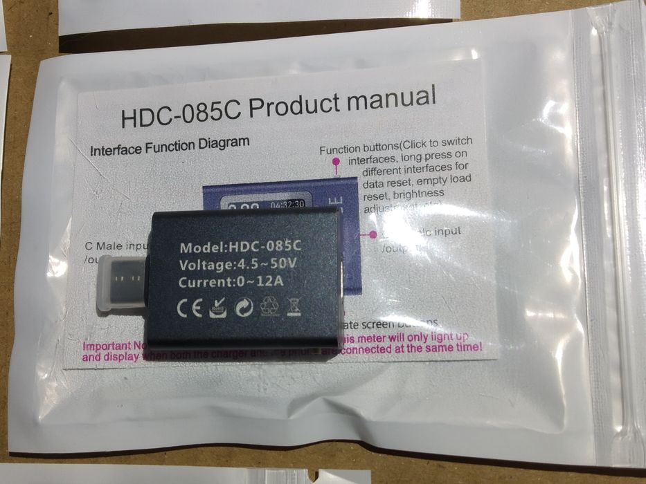 Тестер USB type-C Hidance 085