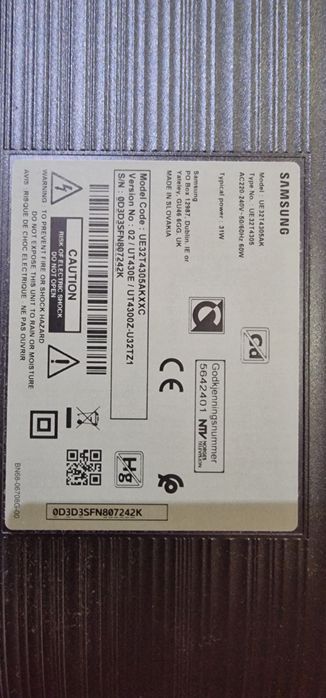 Vendo TV samsung 32 com  led partido