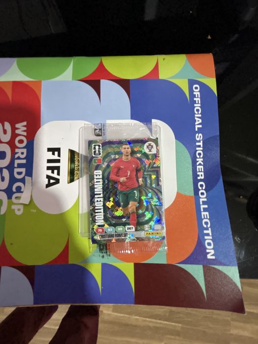 Carta da panini cristiano ronaldo