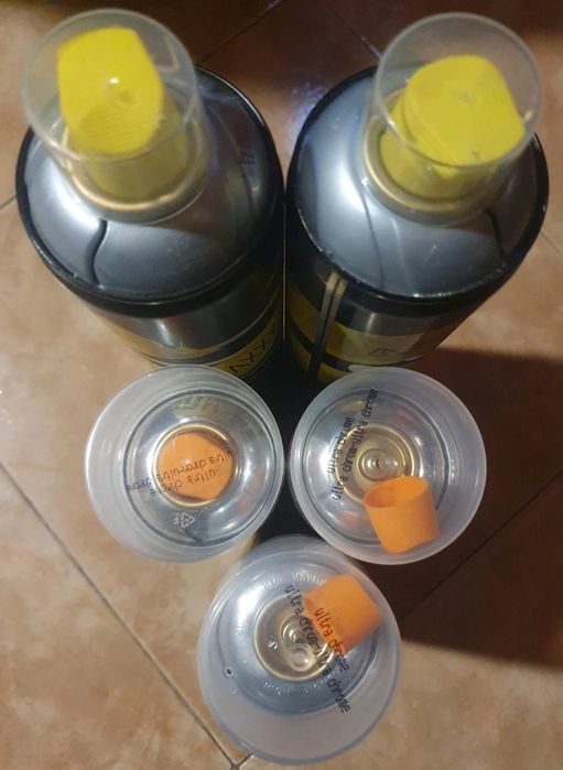 5 latas de spray novas