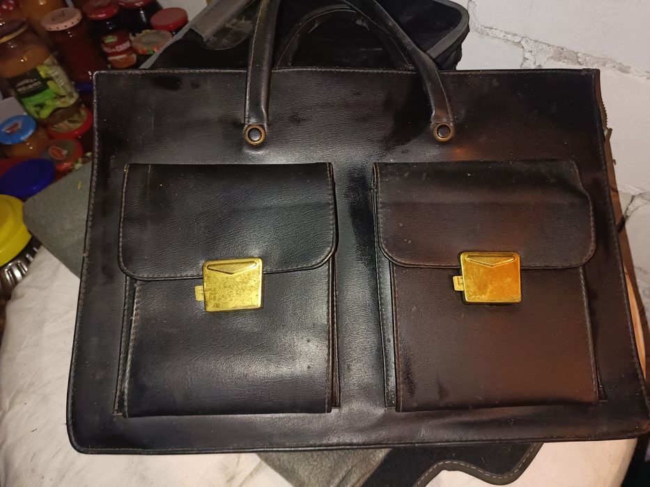 Stara teczka skórzana