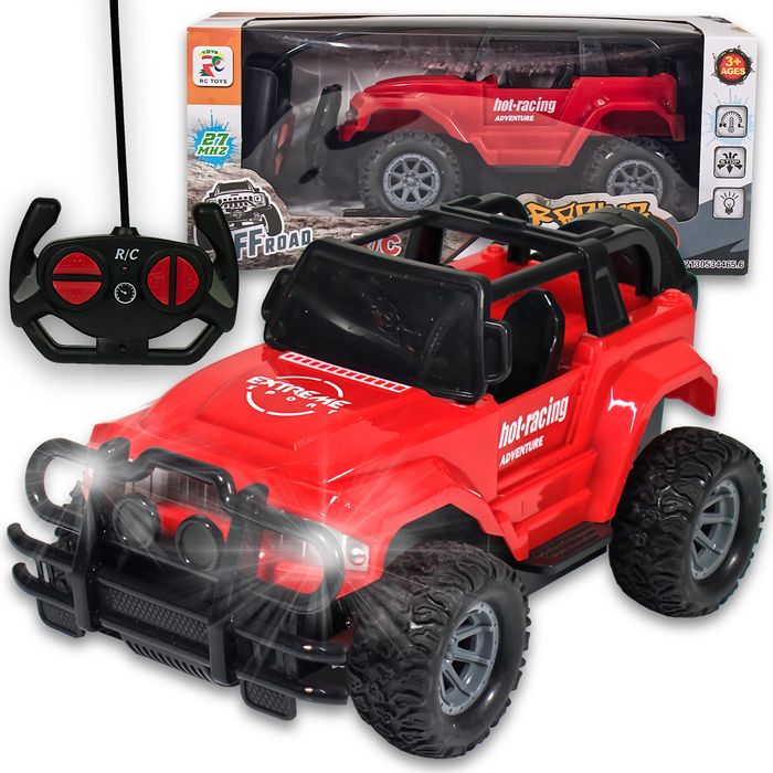 Samochód zdalnie sterowany auto terenowe czerwone adventure