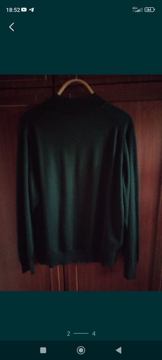 Чоловічий  чорний светр, реглан р.48-50 Туреччина