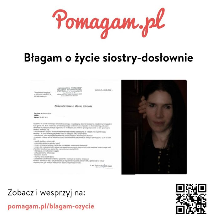 SZANSA by żyć- proszę o nią