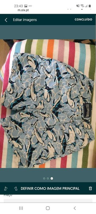 Calção de praia marca vilebrequin 10 anos