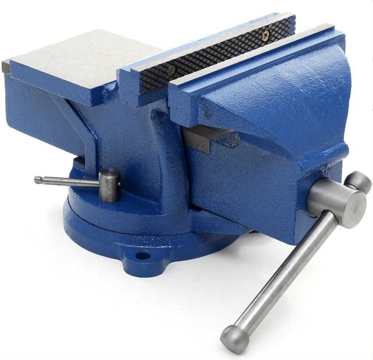 Imadło ślusarskie OBROTOWE z kowadłem 100mm Stal HARTOWANA