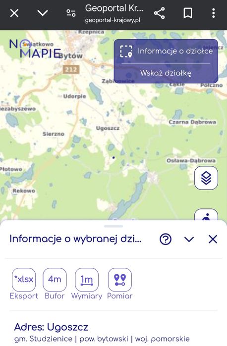 Działki budowlane z wz i mpzp - Ugoszcz (w pobliżu lasu)